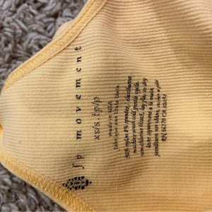 yellow free people tank top, high neck, very soft